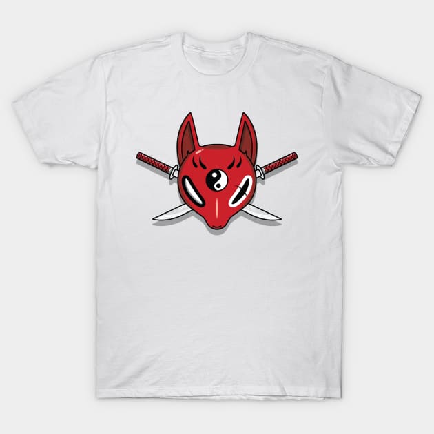 Japanese kitsune mask T-Shirt by Starkey Store